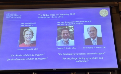 Нобеловата награда за химия е за "овладяване на мощта на еволюцията"