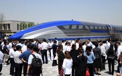 Китай създаде влак на магнитна възглавница, развива 600 км/ч. 