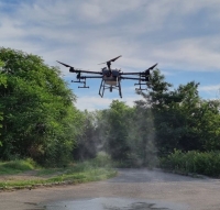 Със земеделски дрон в Бургас започват ларвицидни обработки срещу комари над бургаските езера