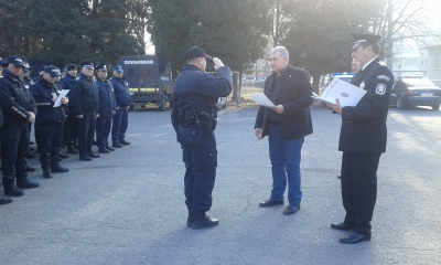 Наградиха жандармеристите, участвали в овладяване на размириците в Харманли